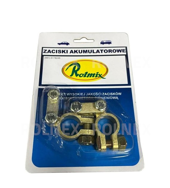 KOMPLET KLEM ZÓŁTYCH (MOSIĄDZ) A1913