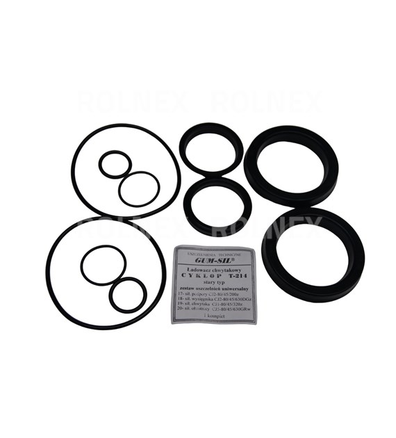 KOMPLET USZCZELNIEŃ SIŁOWNIKA CYKLOP T-214 STARY TYP