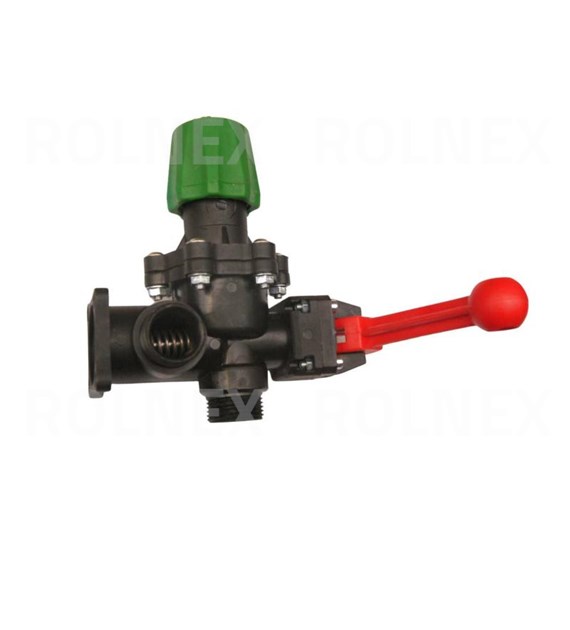 SEKCJA GŁÓWNA ZAWORU Z REGULATOREM I DŹWIGNIĄ ZAWORU ODCINAJĄCEGO