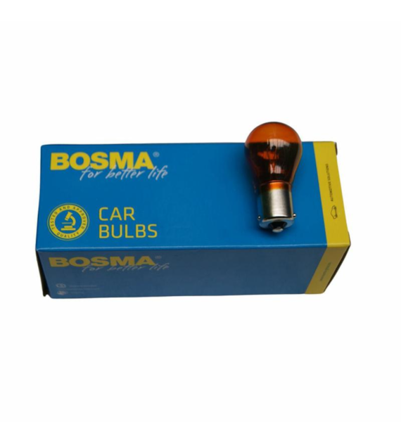 ŻARÓWKA 12V 21W POMARAŃCZOWA BOSMA BAU15S/4155