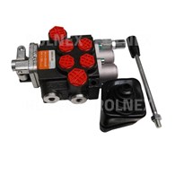 ROZDZIELACZ 2-SEKCYJNY HYDRAULICZNY 40l SPRĘŻYNA/SPRĘZYNA Z JOYSTIKIEM