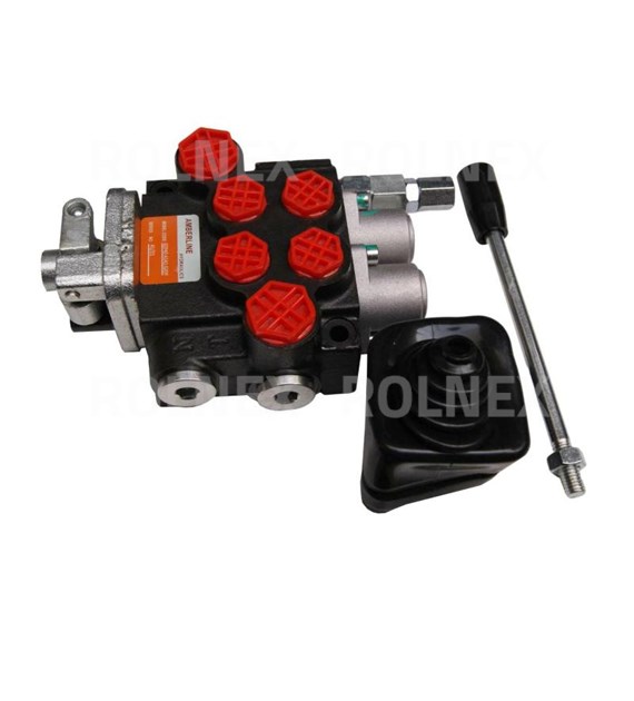 ROZDZIELACZ 2-SEKCYJNY HYDRAULICZNY 40l SPRĘŻYNA/SPRĘZYNA Z JOYSTIKIEM