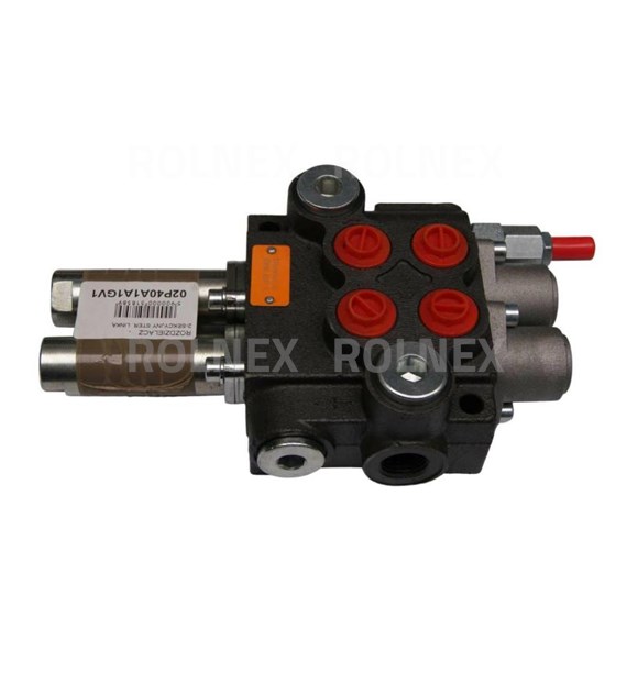 ROZDZIELACZ 2-SEKCYJNY STER. LINKĄ 40 L SPRĘŻYNA/SPRĘŻYNA