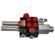 ROZDZIELACZ 2-SEKCYJNY STER. LINKĄ 40 L SPRĘŻYNA+PŁYWANIE/ZATRZASK