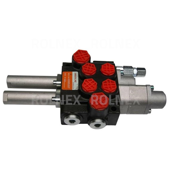 ROZDZIELACZ 2-SEKCYJNY STER. LINKĄ 40 L SPRĘŻYNA+PŁYWANIE/ZATRZASK