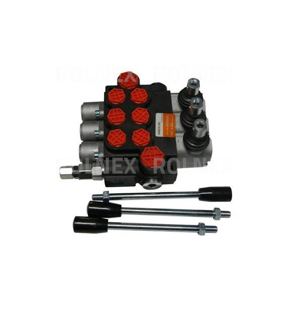 ROZDZIELACZ 3-SEKCYJNY HYDRAULICZNY 3xSPRĘŻYNA