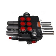 ROZDZIELACZ 3-SEKCYJNY HYDRAULICZNY 3xsprężyna z pływaniem sterowanie linkami