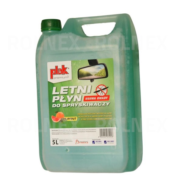 PŁYN DO SPRYSKIWACZY 5L LETNI PLAK
