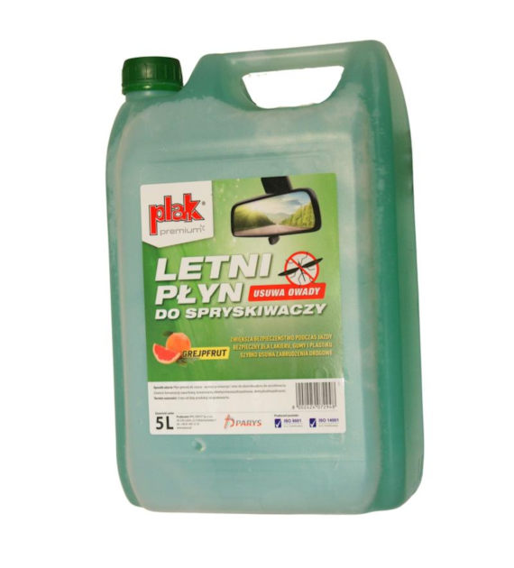 PŁYN DO SPRYSKIWACZY 5L LETNI PLAK