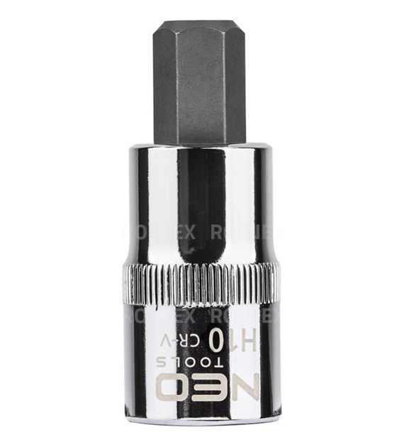 KOŃCÓWKA SZEŚCIOKĄTNA H10x55 NA NASADCE 1/2  NEO