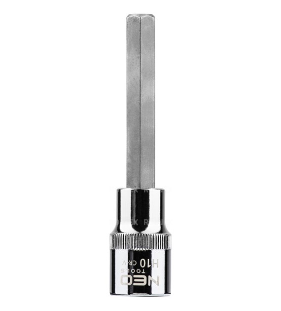 KOŃCÓWKA SZEŚCIOKĄTNA H10x100 NA NASADCE1/2  NEO