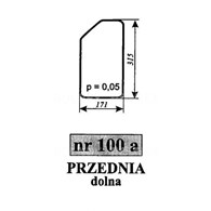 SZYBA 100A PRZÓD DÓŁ C330 CHOJNÓW