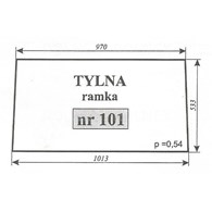 SZYBA 101 TYŁ RAMKA C360 LUBSKO