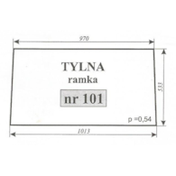 SZYBA 101 TYŁ RAMKA C360 LUBSKO