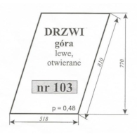 SZYBA 103 DRZWI GÓRA LEWE C360 LUBSKO OTWIERANE