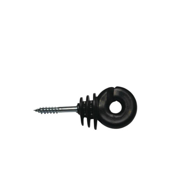 IZOLATOR DO TAŚMY I DRUTU Z WKRĘTEM ECO DO DREWNA fi-5mm / 150szt paczka POMELAC