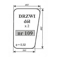 SZYBA 109 DRZWI DÓŁ MF 255 LUBSKO