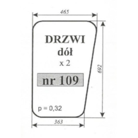SZYBA 109 DRZWI DÓŁ MF 255 LUBSKO