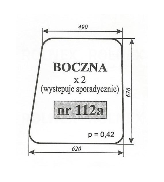 SZYBA 112A BOK MF 255 LUBSKO W CIĄGNIKACH WYSTĘPUJE RZADKO