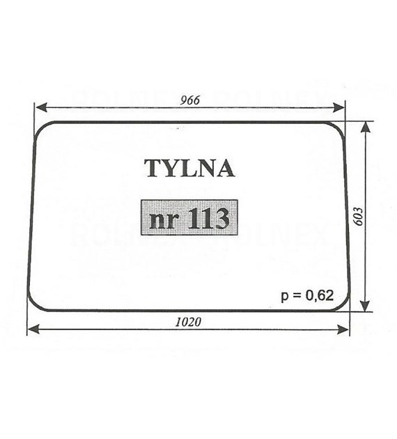 SZYBA 113 TYŁ MF 255 LUBSKO