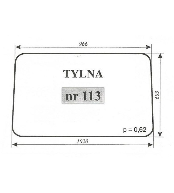 SZYBA 113 TYŁ MF 255 LUBSKO