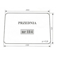 SZYBA 114 PRZÓD MF 255 LUBSKO