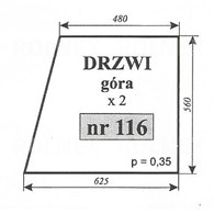 SZYBA 116 DRZWI GÓRA MF 255 SOKÓŁKA