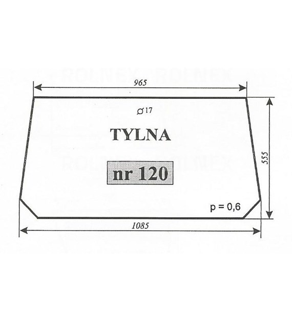 SZYBA 120 MF255 SOKÓŁKA