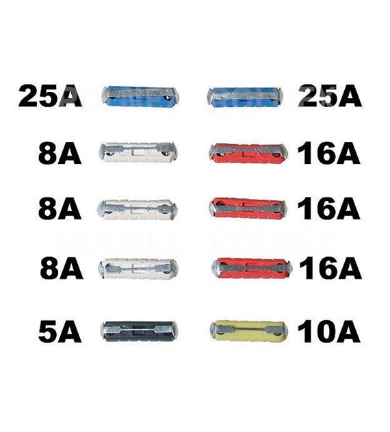 KOMPLET BEZPIECZNIKÓW CYLINDRYCZNYCH LSN