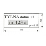 SZYBA 123A TYŁ DÓŁ C360 SOKÓŁKA NT