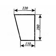 SZYBA 126 C360 PRZEDNIA DOLNA LEWA