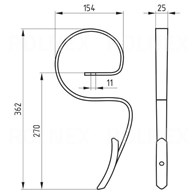 ZĄB AGREGATU TYLNY KPL 1312/10-002/0
