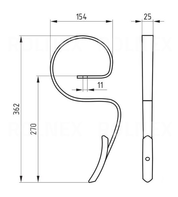 ZĄB AGREGATU TYLNY KPL 1312/10-002/0