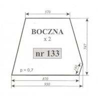 SZYBA 133 BOK C360 CZESKA NT