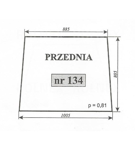 SZYBA 134 PRZÓD C360 CZESKA NT