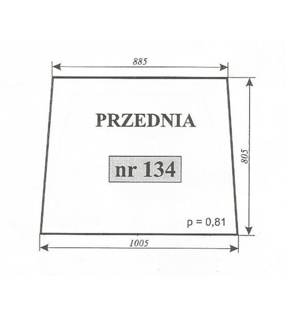 SZYBA 134 PRZÓD C360 CZESKA NT