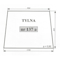 SZYBA 137A=434 TYŁ C330 T25 KABINA PL