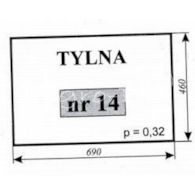 SZYBA 14 TYLNA ZETOR