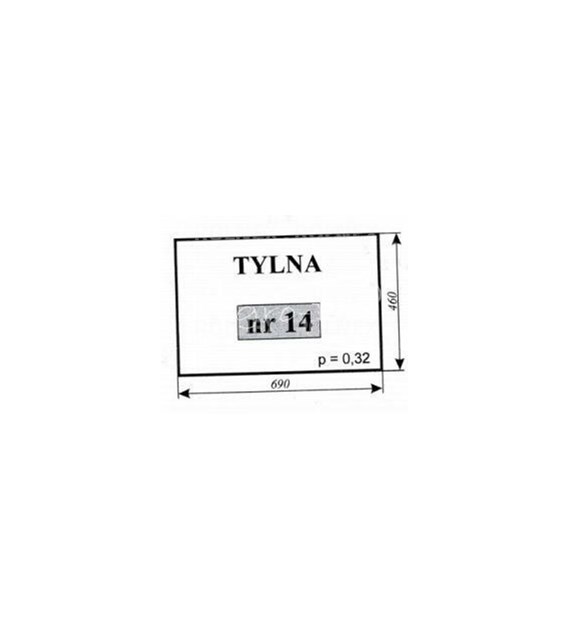 SZYBA 14 TYLNA ZETOR