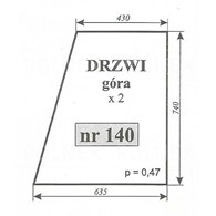 SZYBA 140 DRZWI GÓRA C355 CZESKA