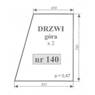 SZYBA 140 DRZWI GÓRA C355 CZESKA