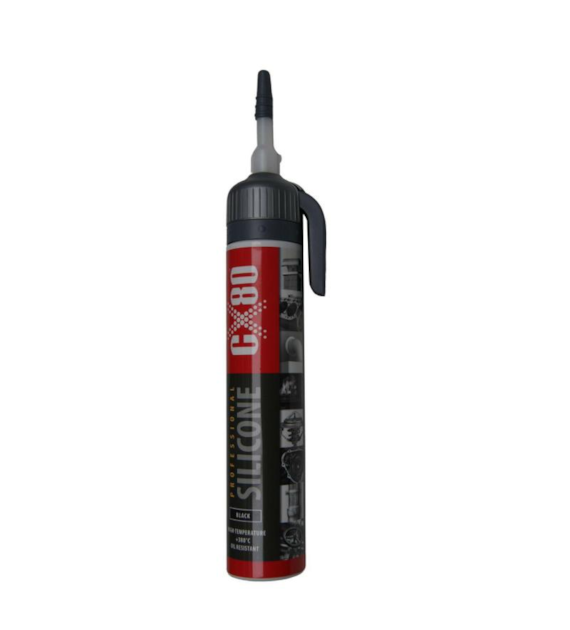 SILIKON CZARNY 210G CX-80 WYSOKOTEMPERATUROWY GAZOWY