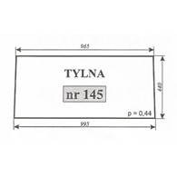 SZYBA 145 TYŁ C360 RAMKA RURA KWADRATOWA