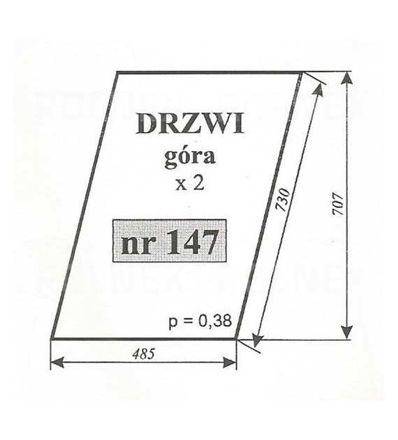 SZYBA 147 DRZWI C360