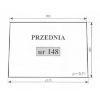 SZYBA 148 PRZÓD C360 RAMKA RURA KWADRATOWA