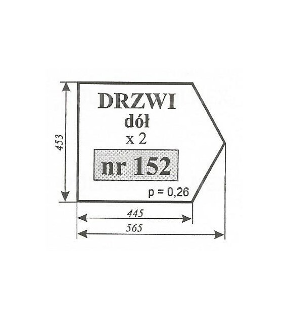SZYBA 152 MF 255 SOKÓŁKA