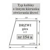 SZYBA 154A DRZWI GÓRA MF 255 SOKÓŁKA