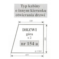 SZYBA 154A DRZWI GÓRA MF 255 SOKÓŁKA