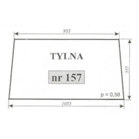 SZYBA 157 TYŁ MF 255 SOKÓŁKA RÓWNIEŻ: KABINA K-403