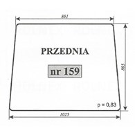 SZYBA 159 PRZÓD T25 KABINA ROSYJSKA T3045150A